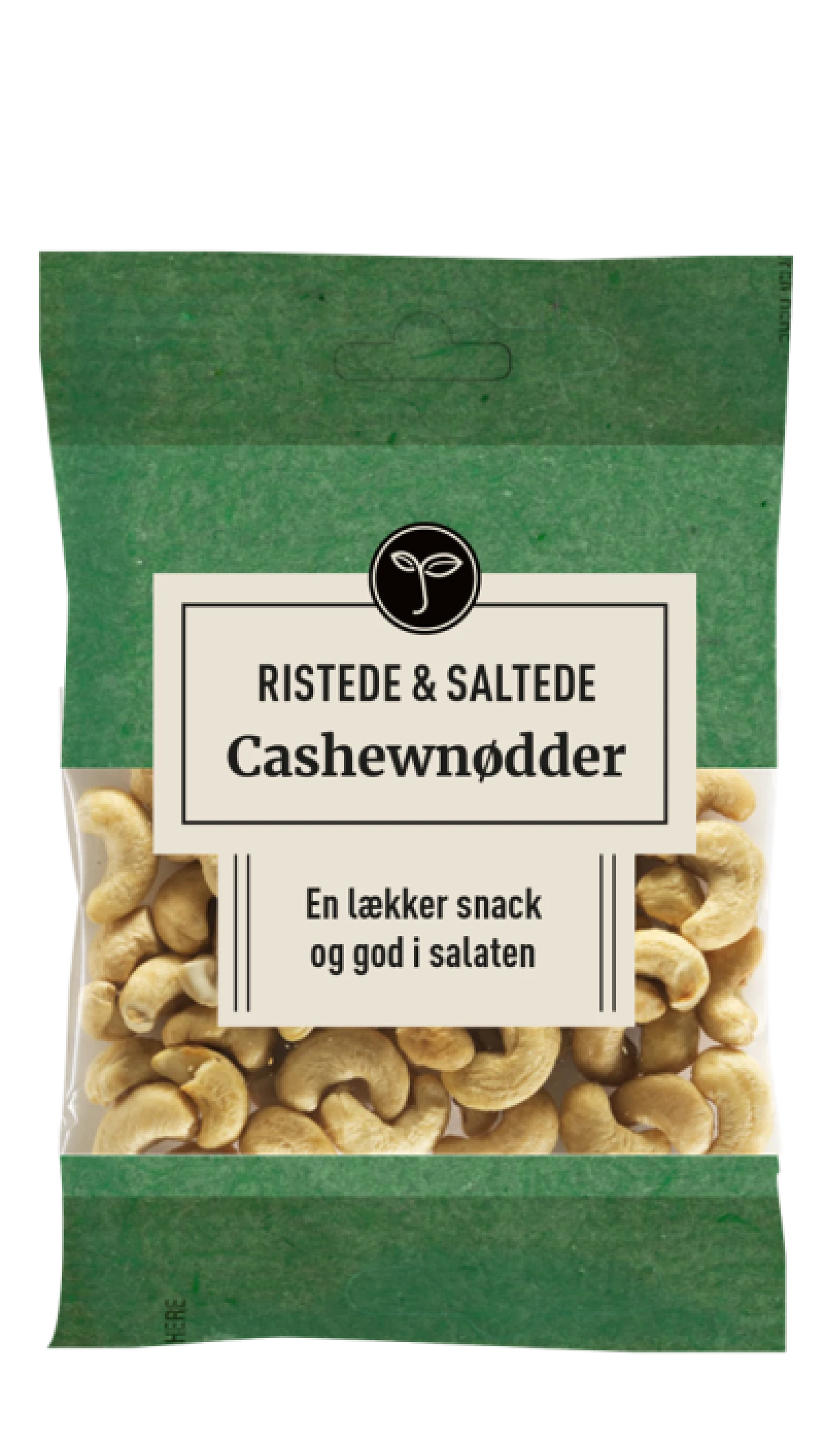 Cashewnødder ristede og saltede