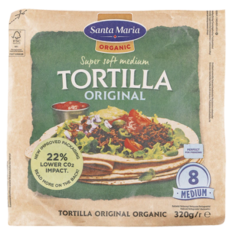 Øko tortilla, medium