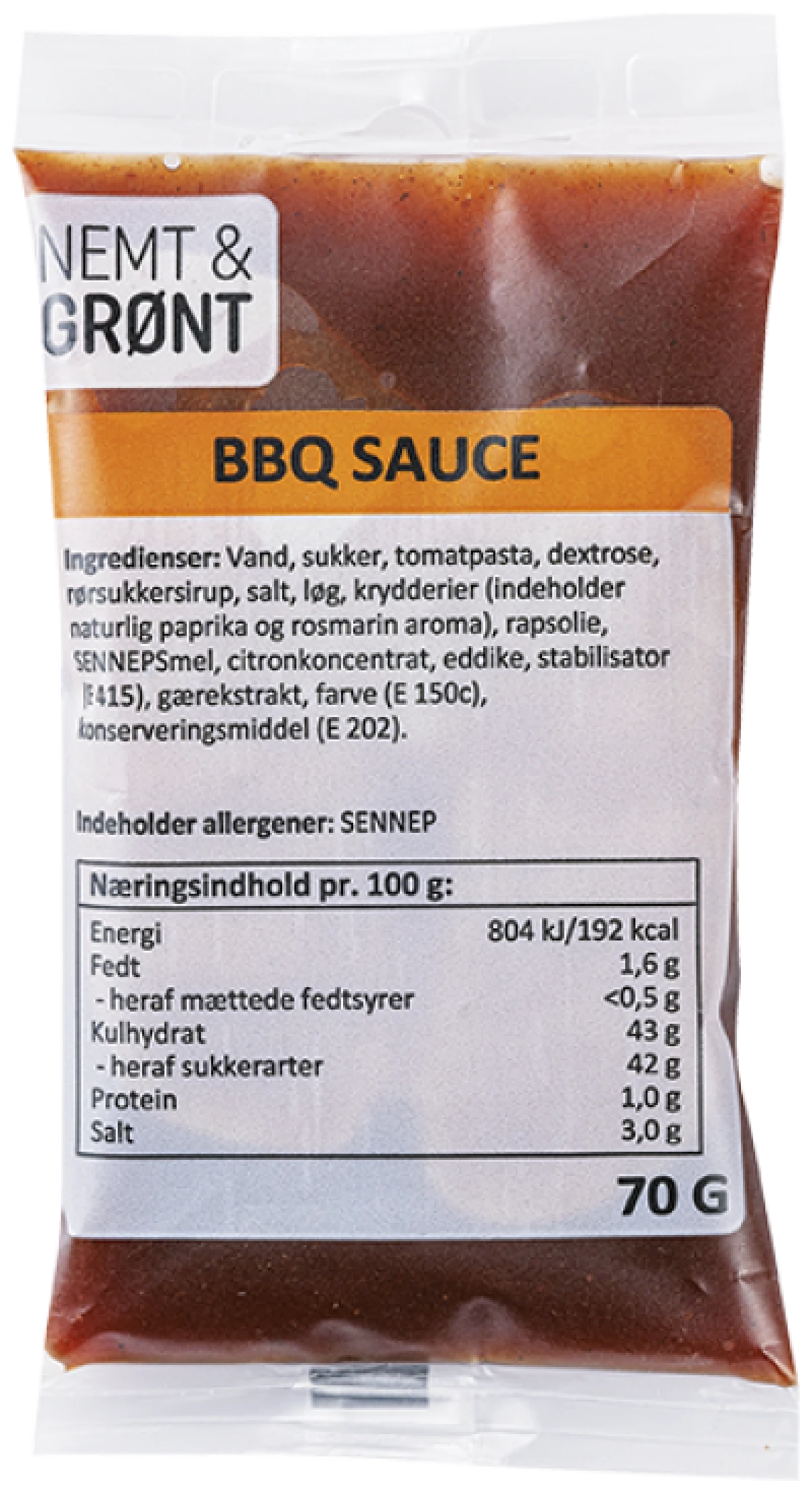 Nemt & Grønt BBQ Sauce