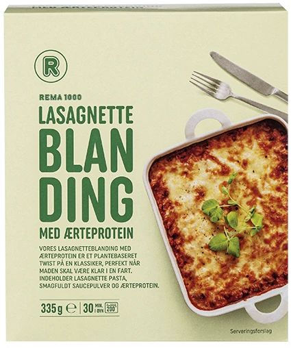 Lasagnette M/Ærteprotein