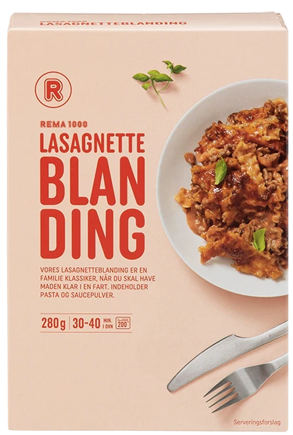 Lasagnetteblanding