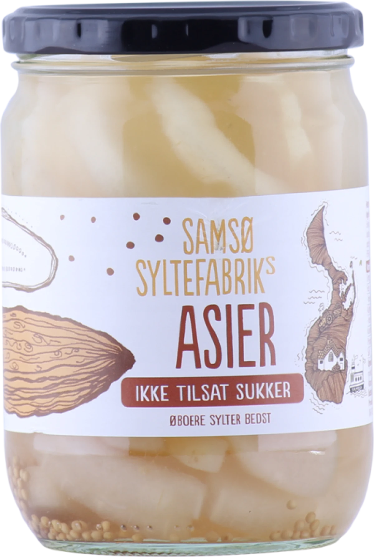 Samsø Syltefabrik, Asier uden tilsat sukker