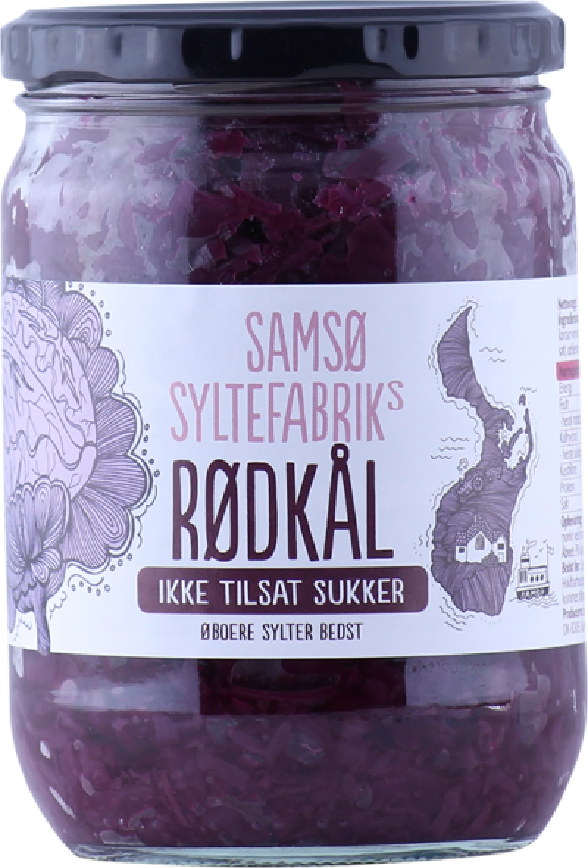 RØDKÅL U/SUKKER, 560 GR. / SAMSØ