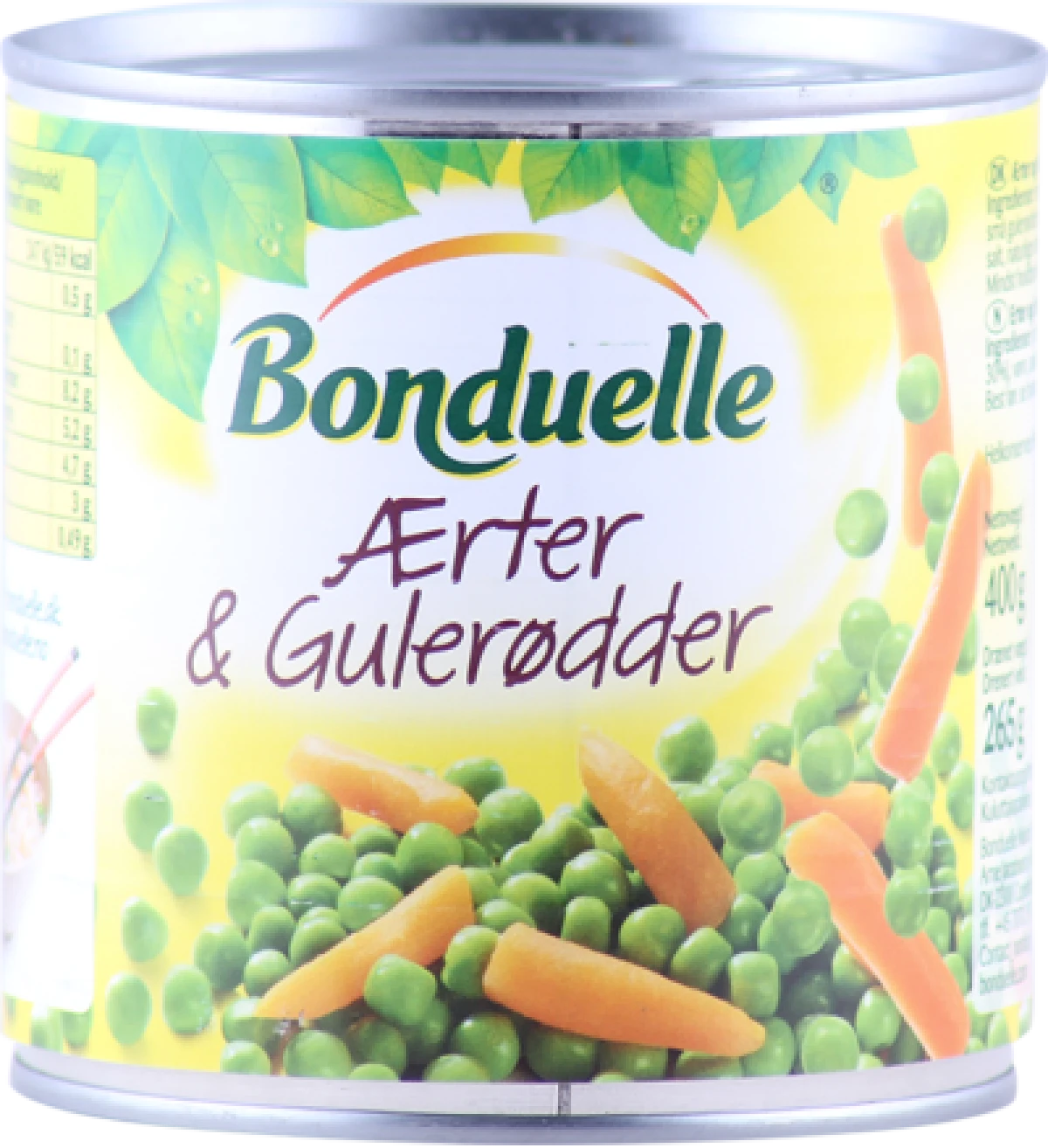 Ærter-karotter (dåse), Bonduelle