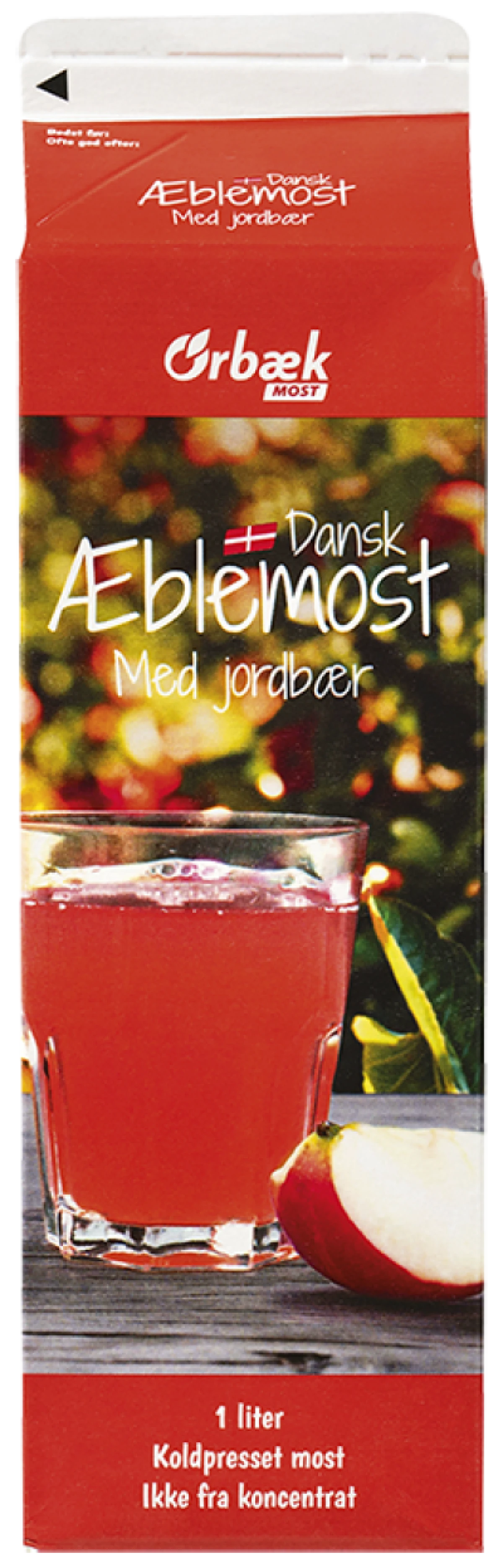 ÆBLEMOST JORDBÆR – produktbillede