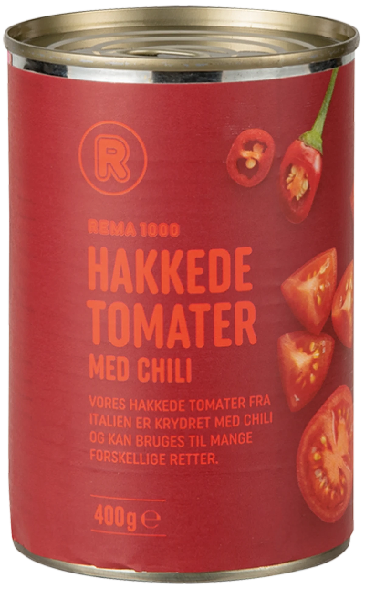 Rema 1000 Hakkede Tomater med Chili