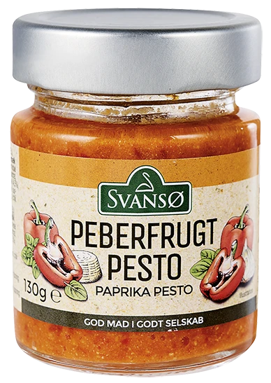 Svansø Pesto m/peberfrugt 130 g