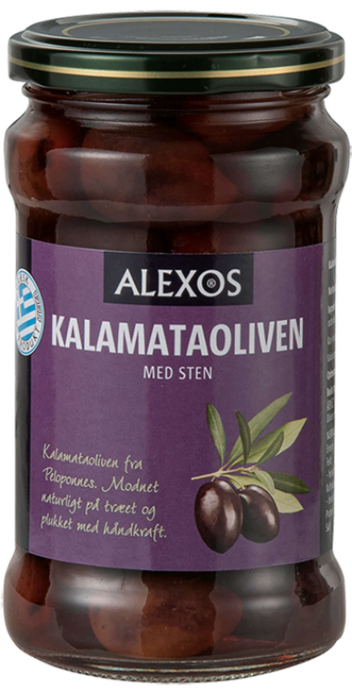 Alexos Kalamata Oliven med sten
