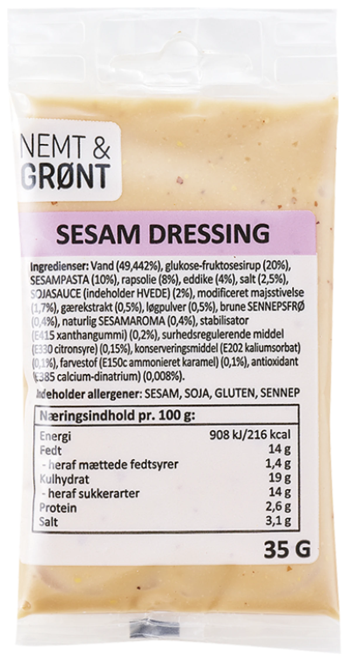 Nemt & Grønt Sesam Dressing