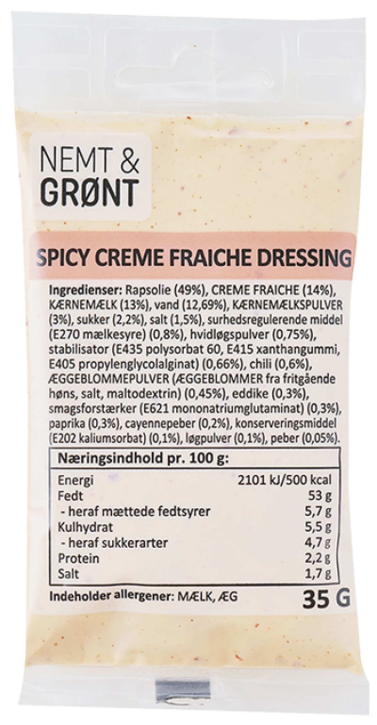 Nemt & Grønt Crème Fraîche dressing spicy