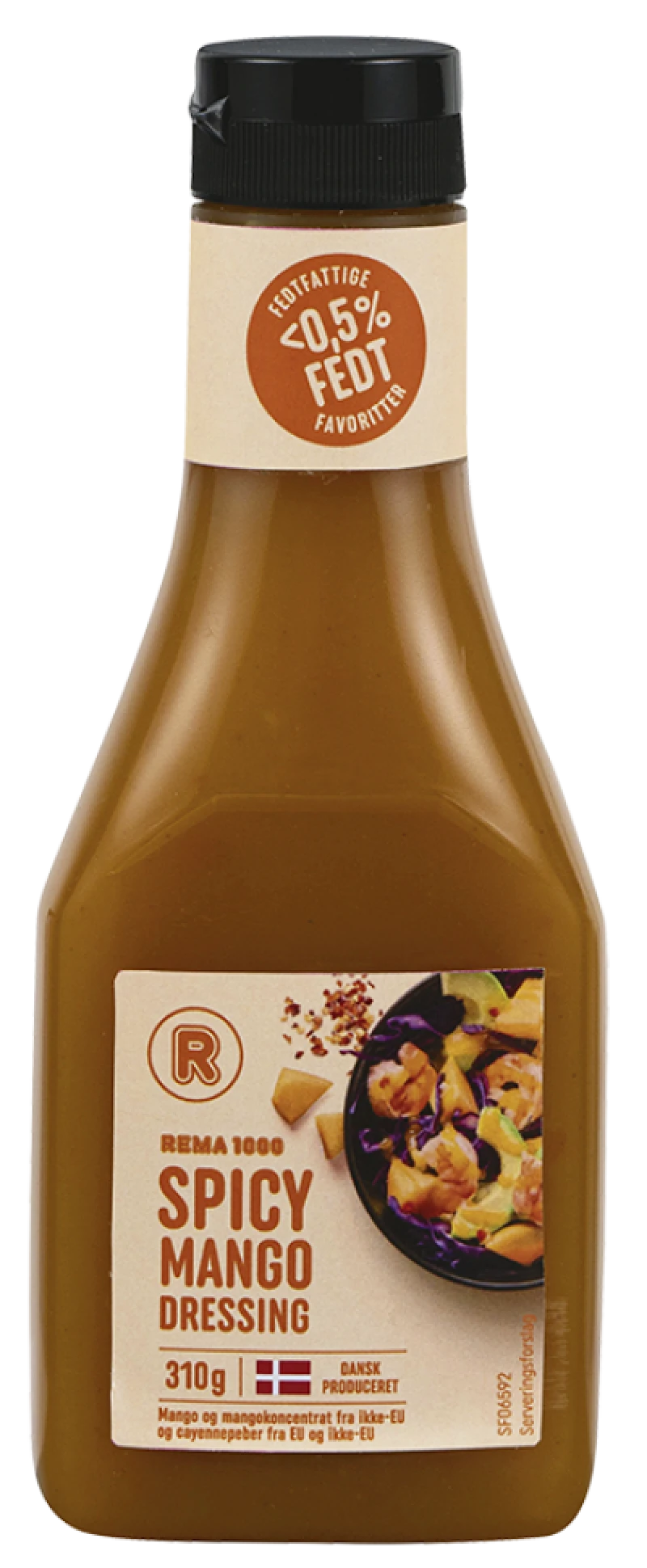 Mangodressing med Cayennepeber