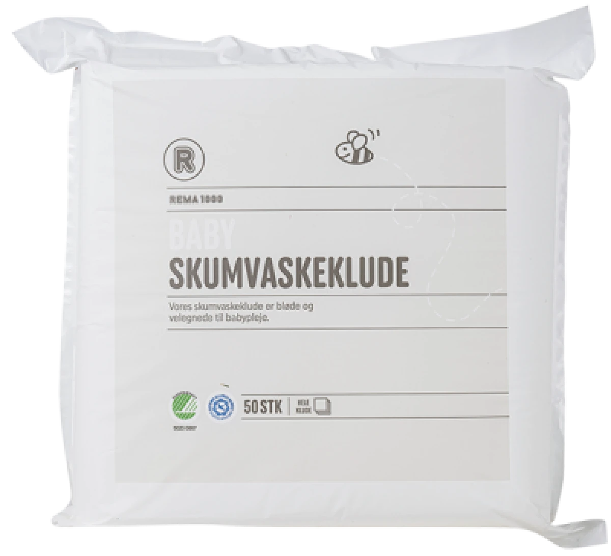 Rema 1000 Skumvaskeklude 50 stk