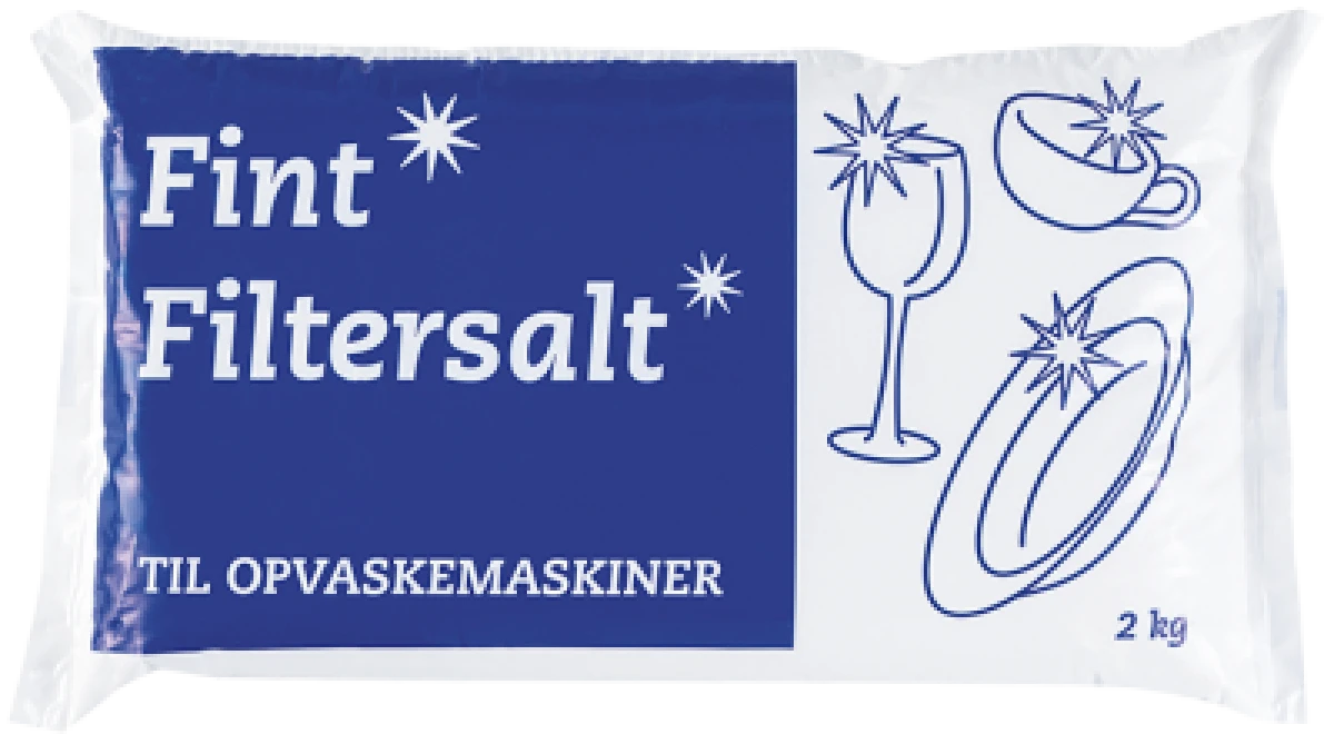 FINT FILTERSALT, 2 KG. / TIL OPVASKEMASKINER