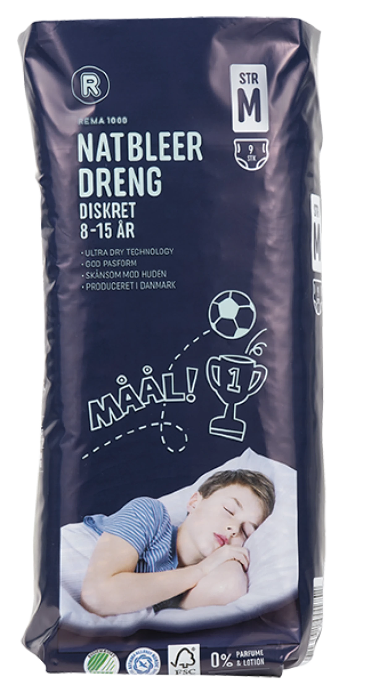 Rema 1000 Natbleie Dreng Str. M