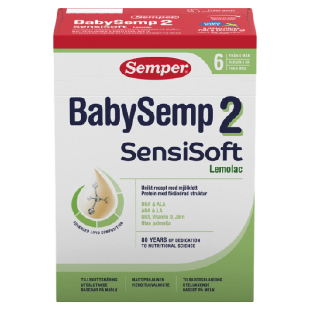 Semper, Tilskudsblanding fra 6 mdr. syrnet sensisoft