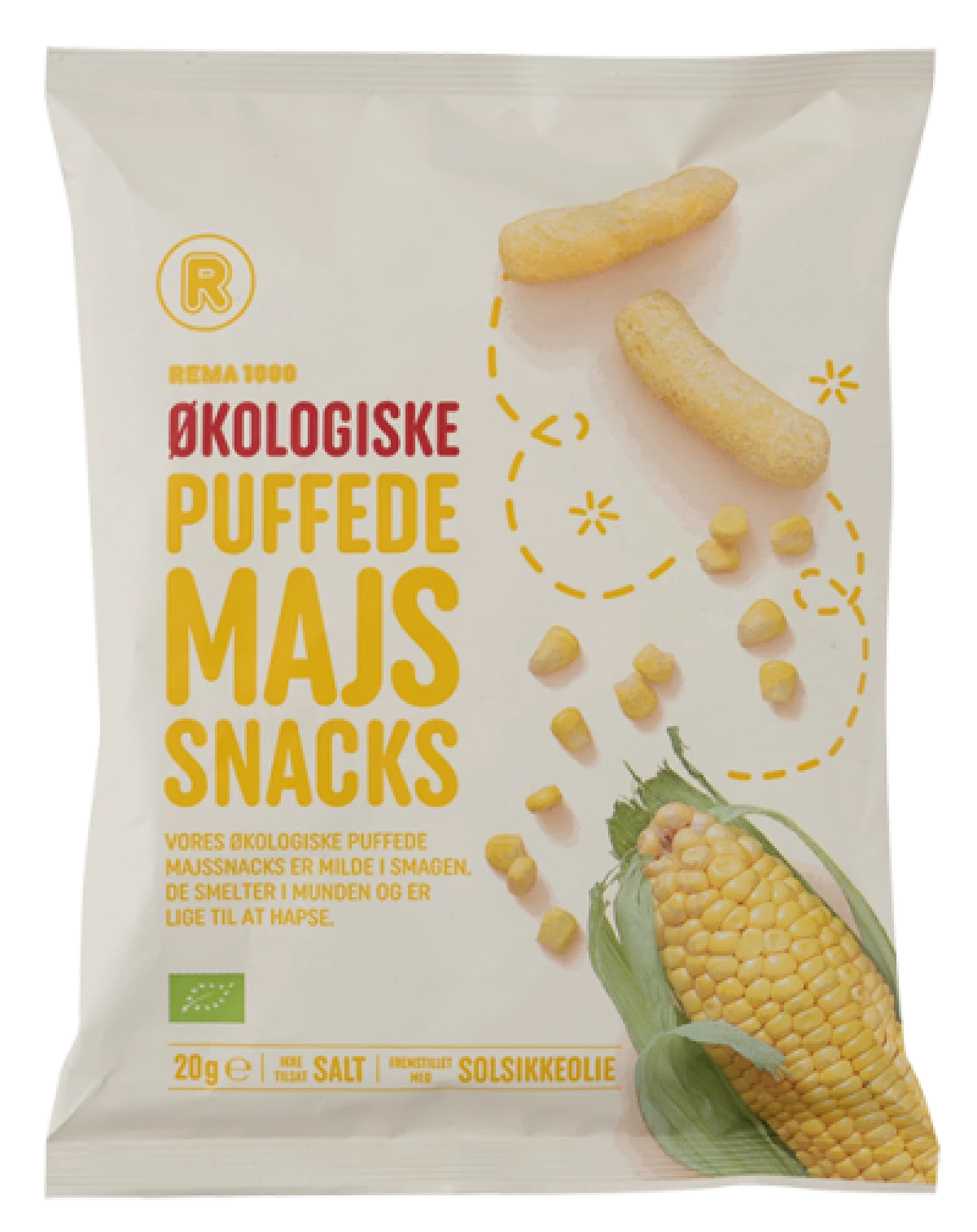 Puffede Majssnacks