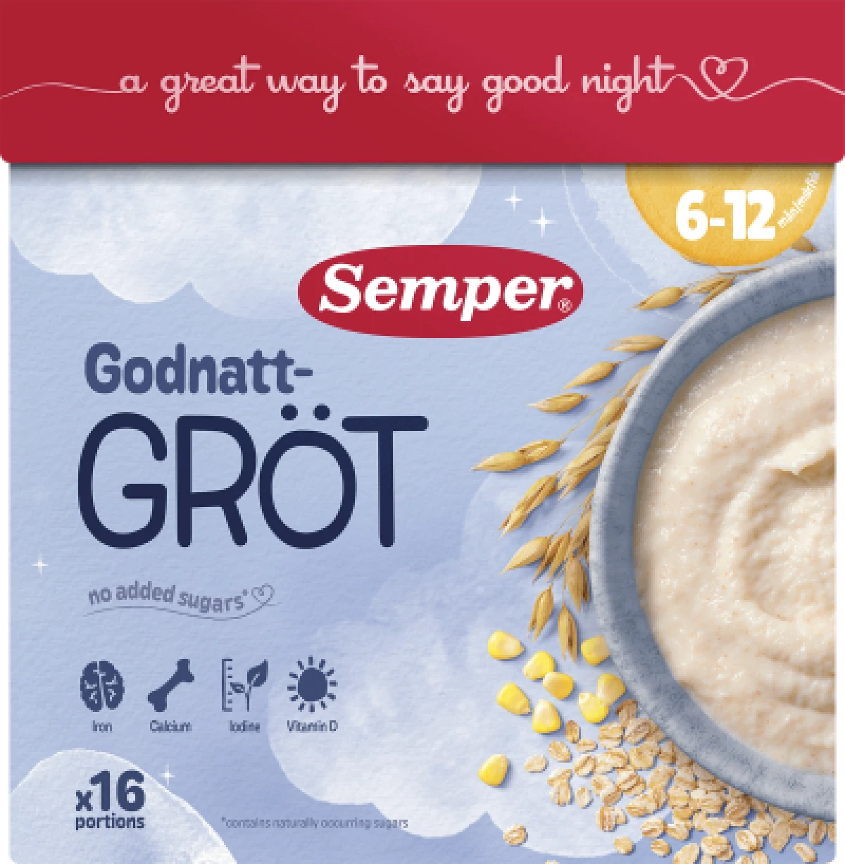 Godnatgrød 6-12M, Semper