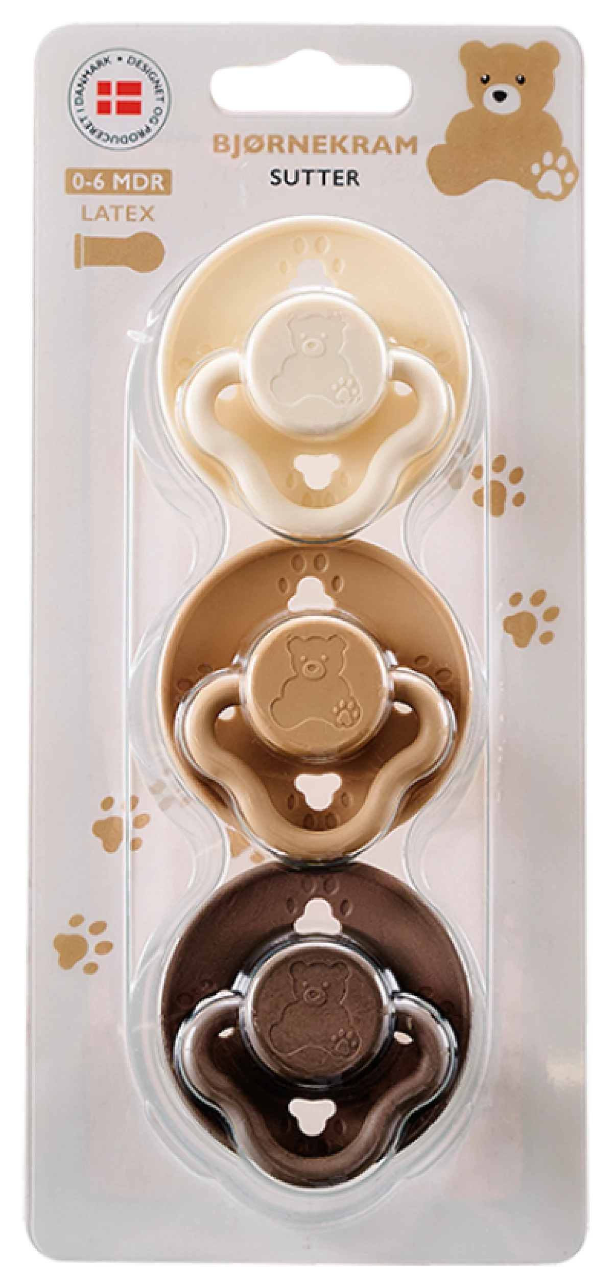 Bjørnekram Sut 0-6 mdr. Brun Latex