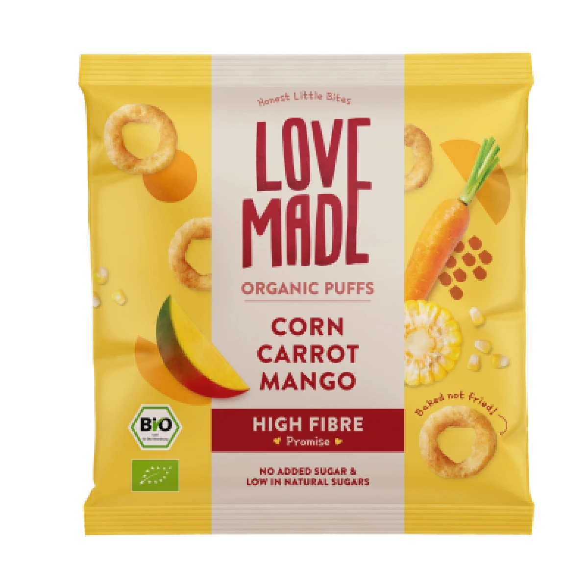 Lovemade Majs gulerod puffs