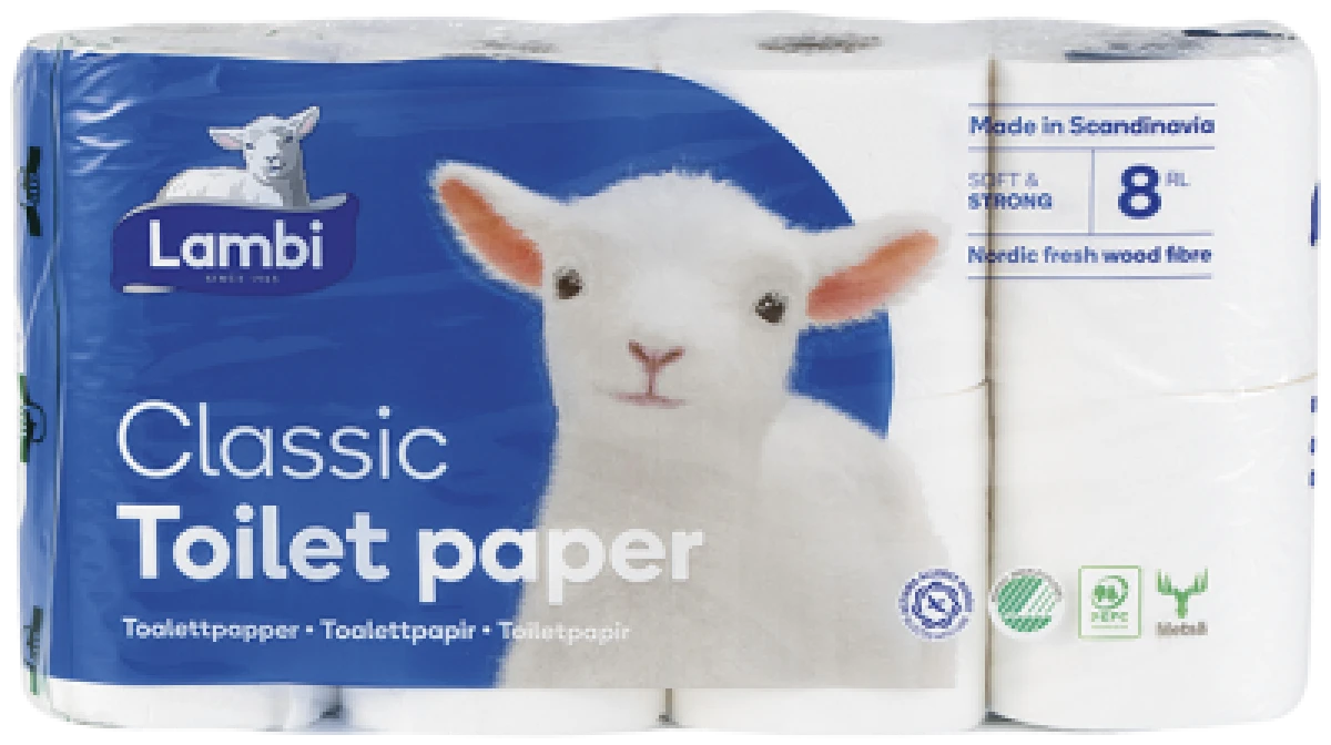 Toiletpapir classic, Lambi