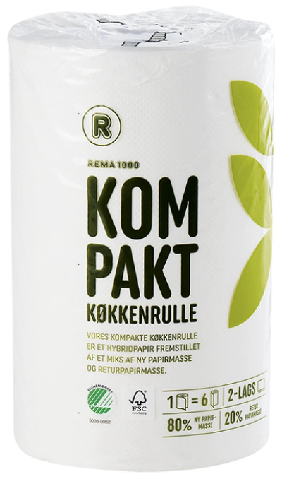 Rema 1000 Køkkenrulle Kompakt 2-lags