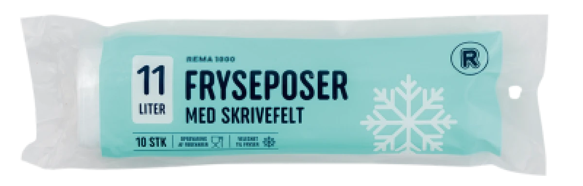 FRYSEPOSER 11 LTR, 10 STK. / REMA 1000