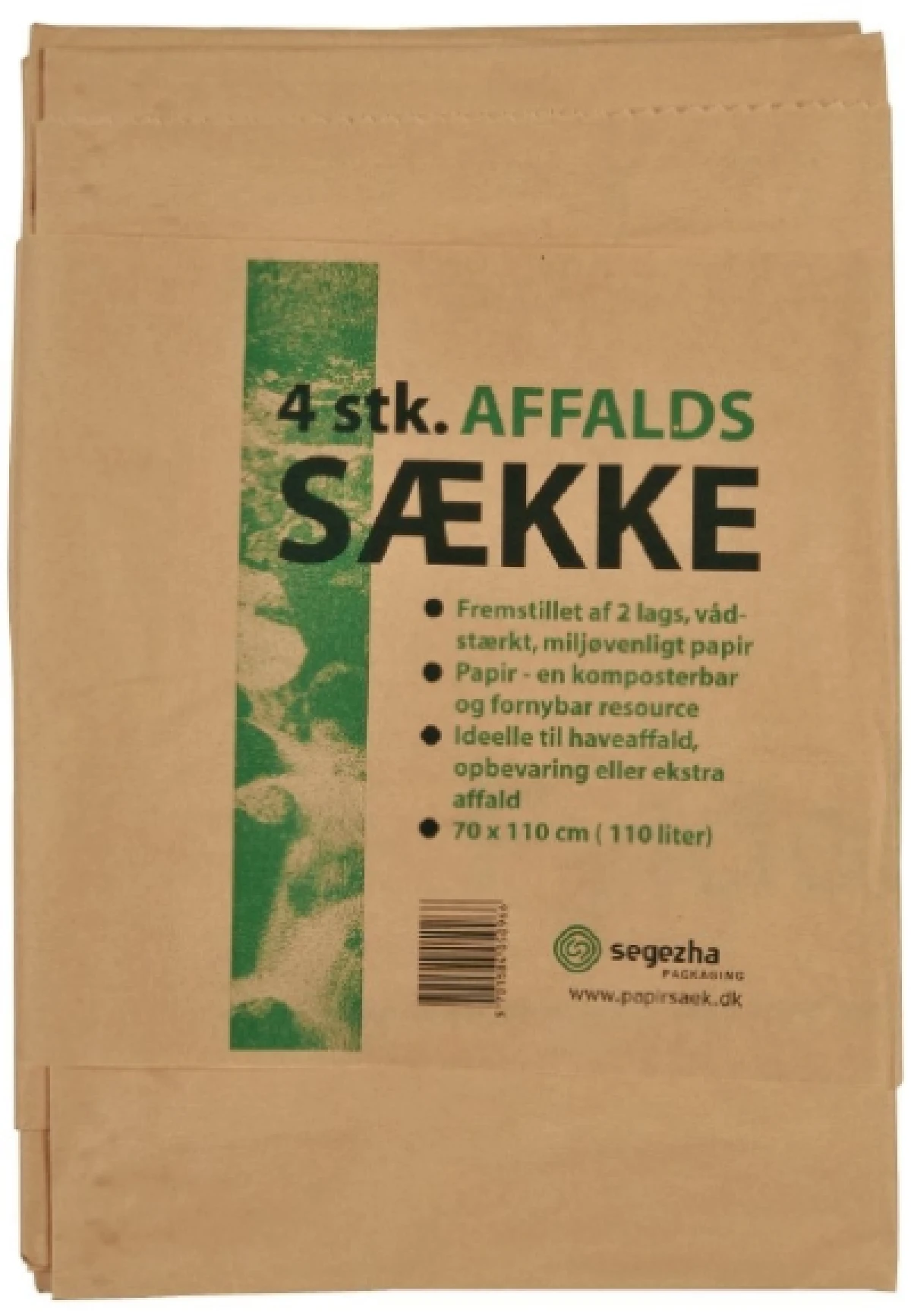 Papiraffaldssække 70x110