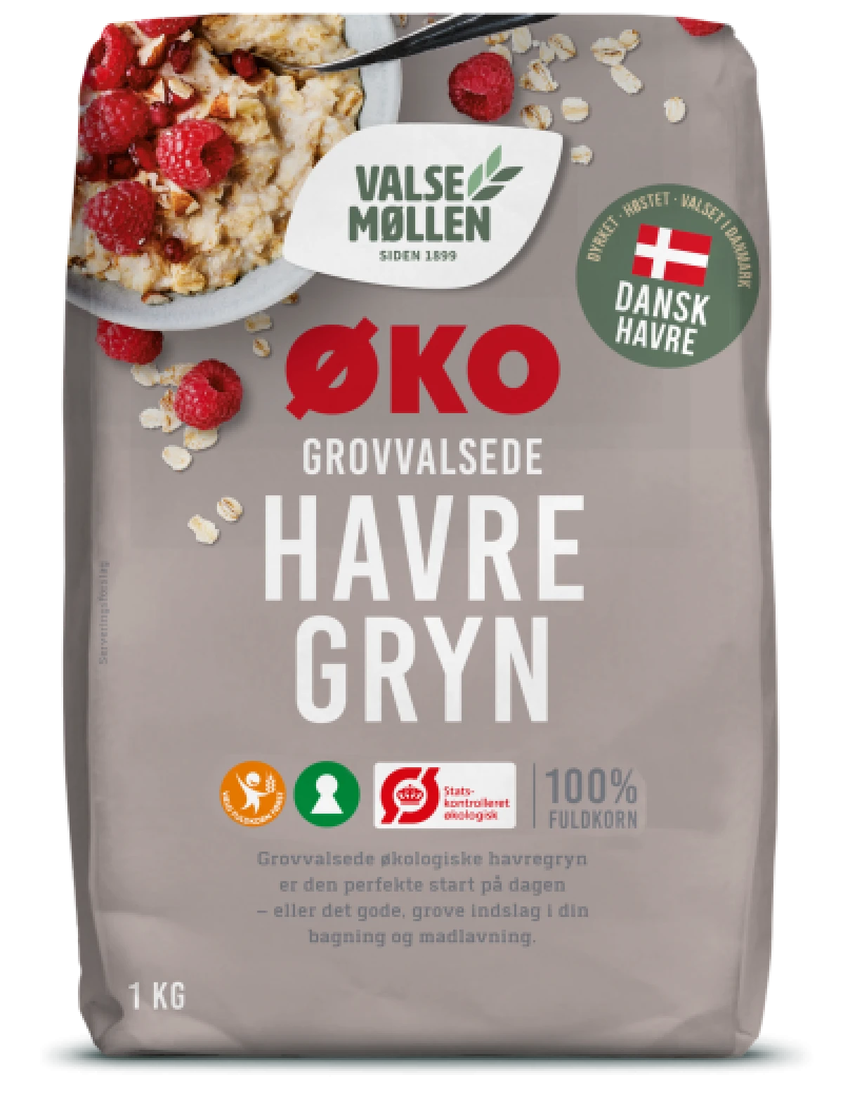 Valsemøllen, Grovvalsede havregryn øko