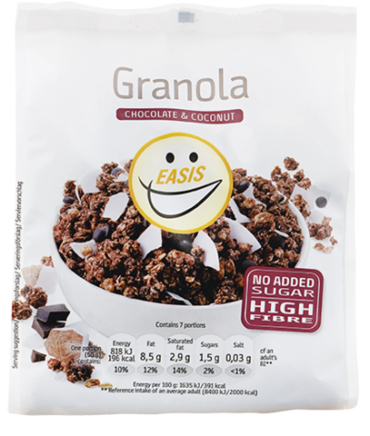 GRANOLA M/CHOKOLADE OG KOKOS