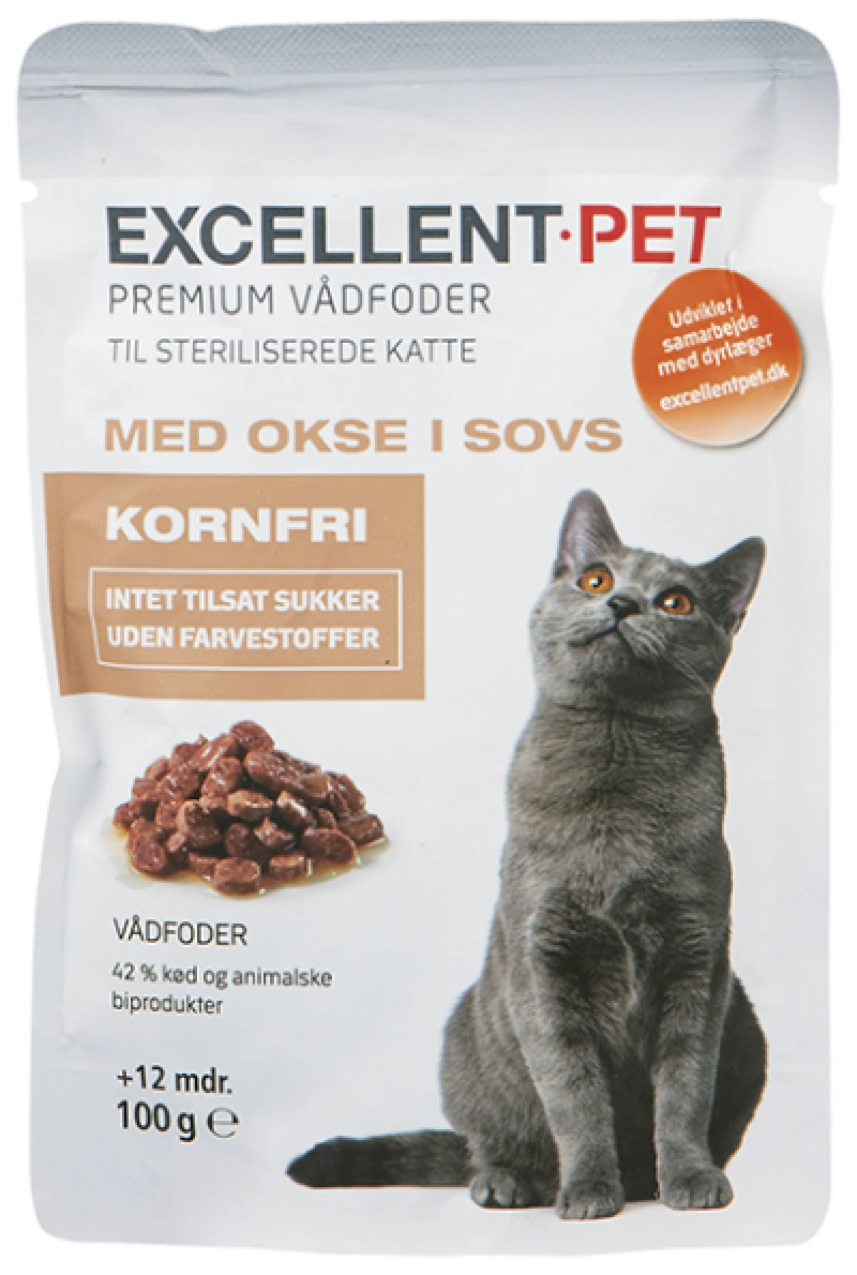 Excellent Pet Kattefoder med okse