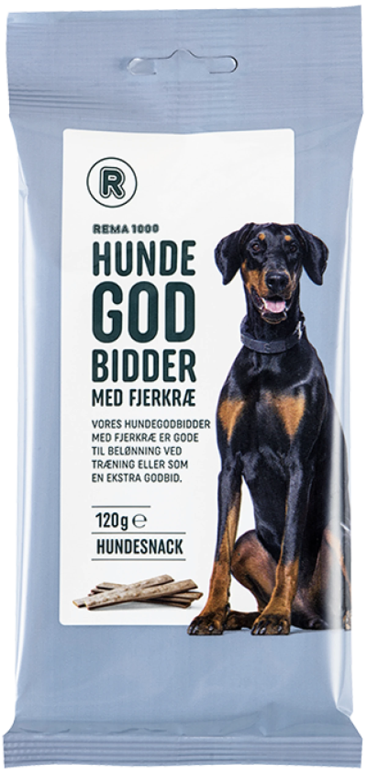 Rema1000 Hundegodbid med fjerkræ