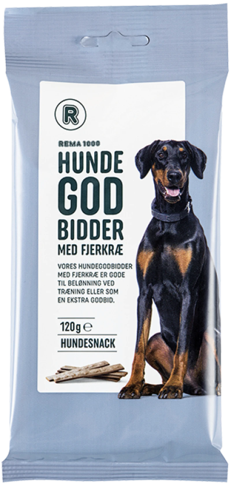 Hundegodbid m/fjerk.