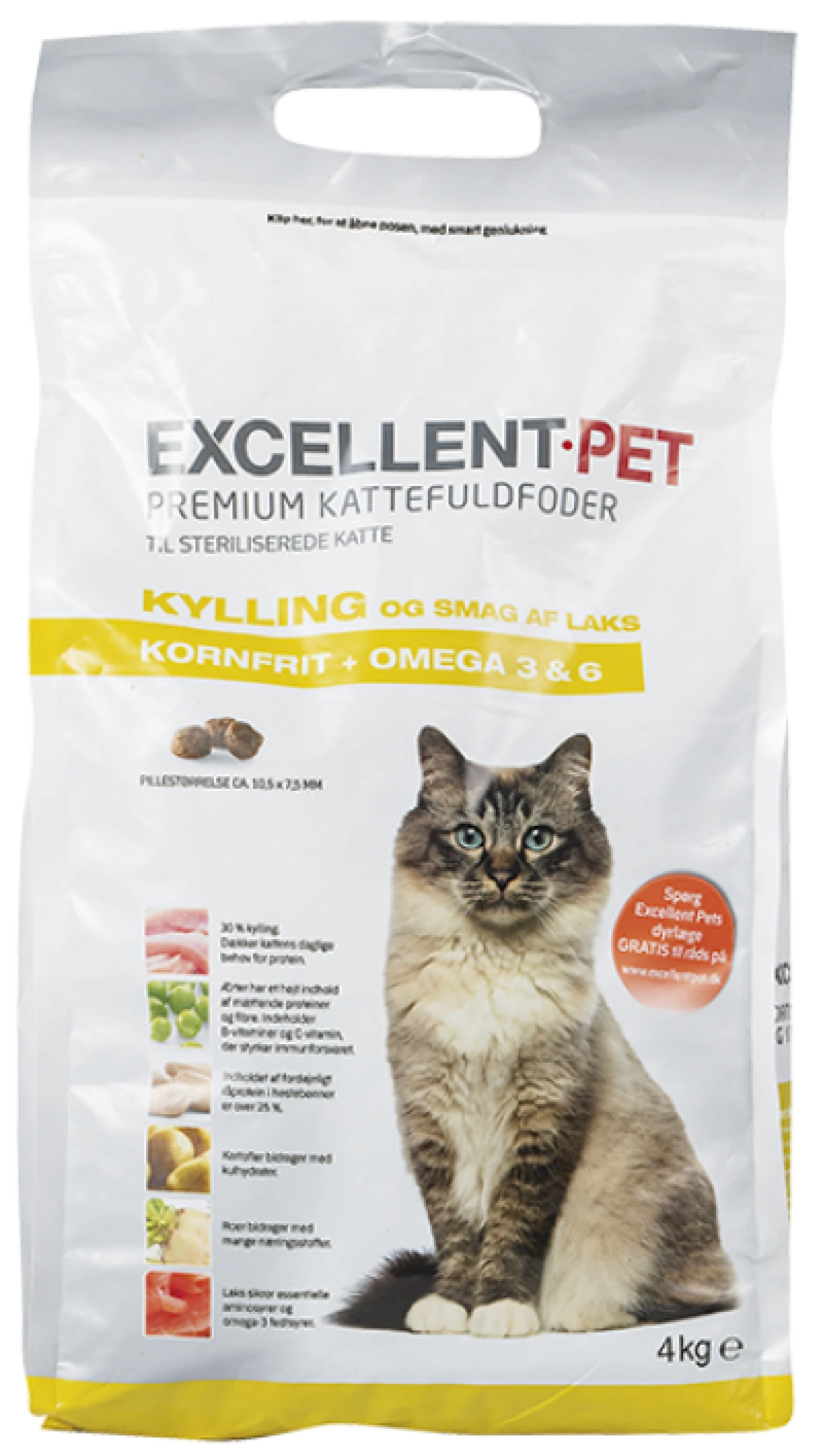 Excellent Pet Kattefuldfoder med Kylling