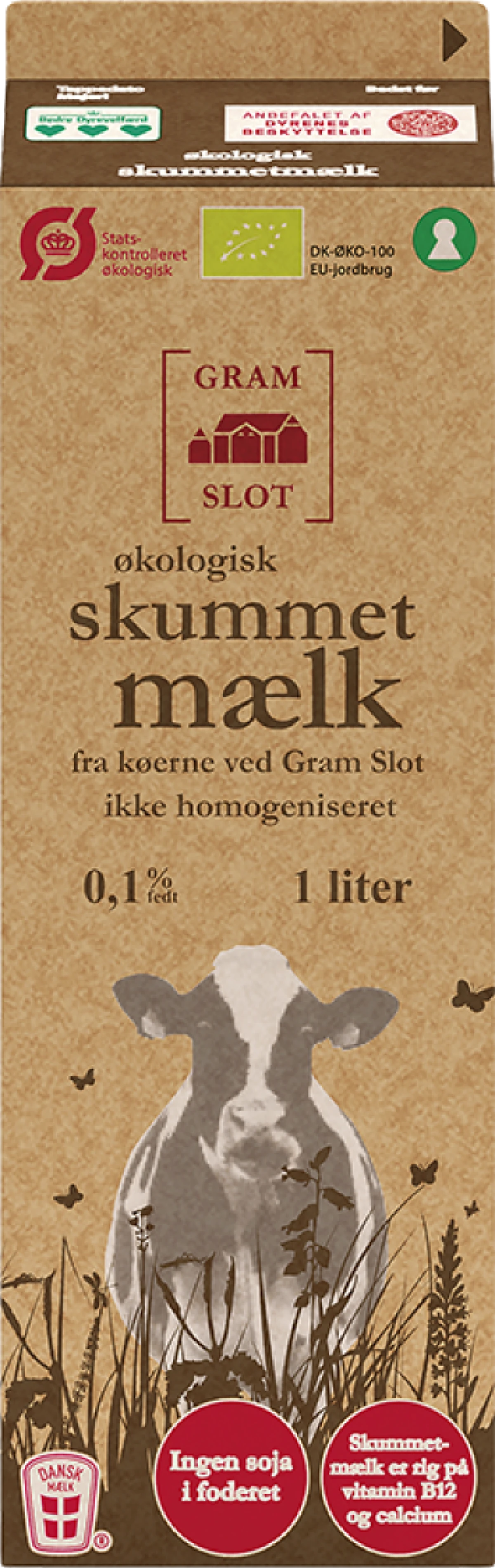 Gram Slot Skummetmælk 0,1% Økologisk