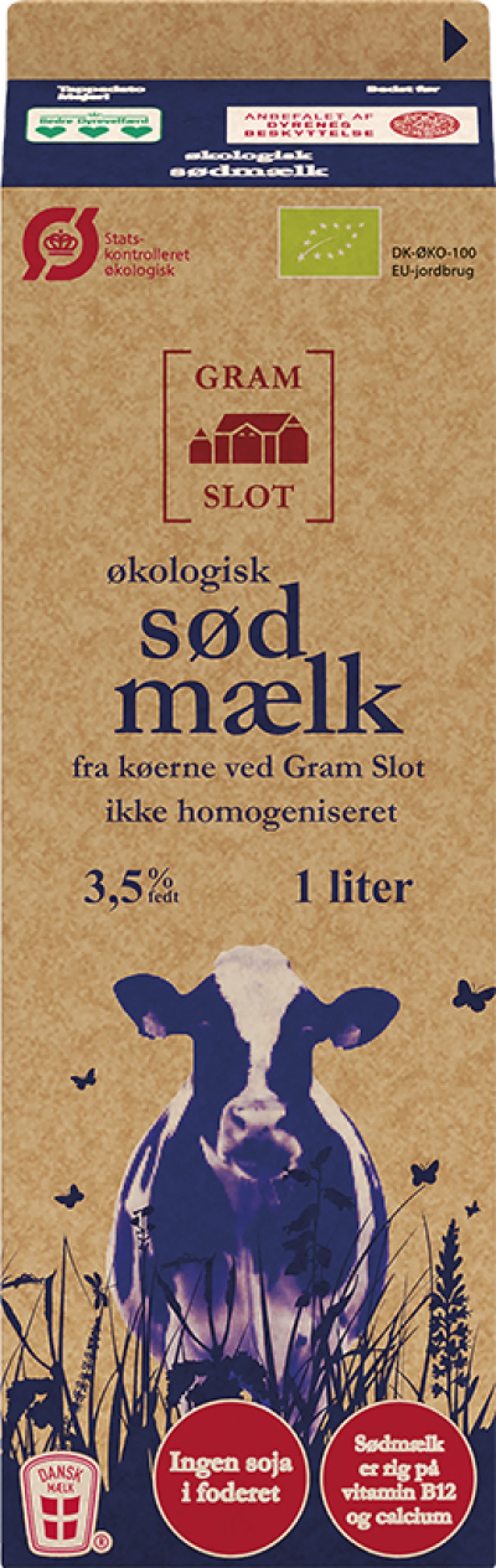 Gram Slot Sødmælk 3,5% Økologisk