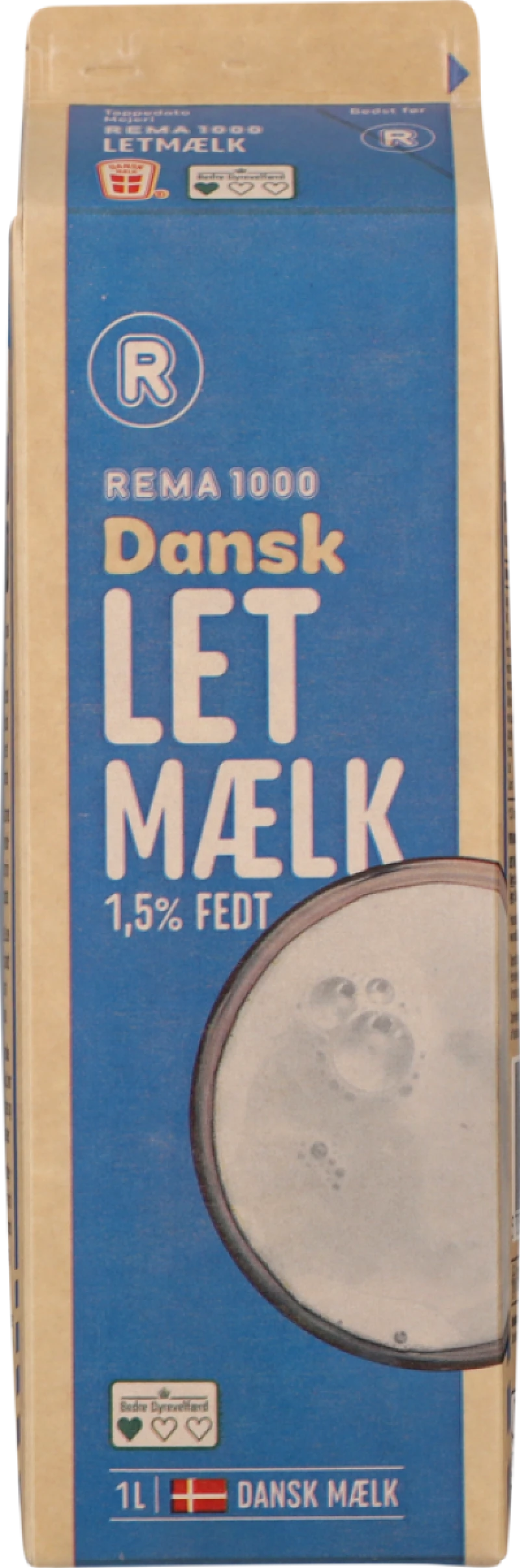 Letmælk 1,5% fedt