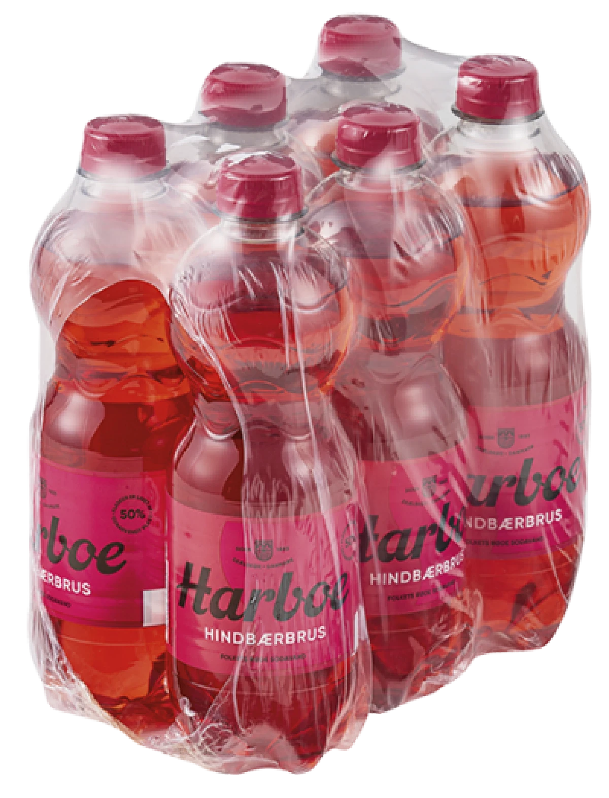 Harboe Hindbærbrus 6 x 0,5 L