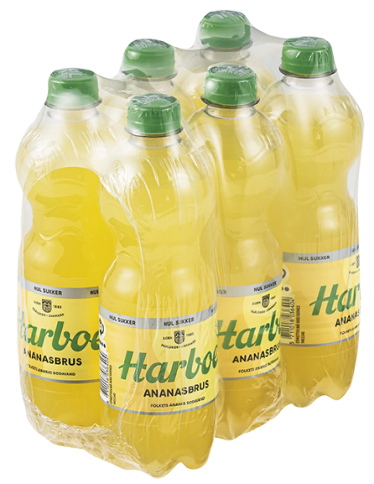ANANAS  6 PK., 3 LTR. / HARBOE NUL SUKKER