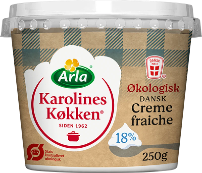 Karolines Køkken Crème Fraîche 18% Økologisk 250 g