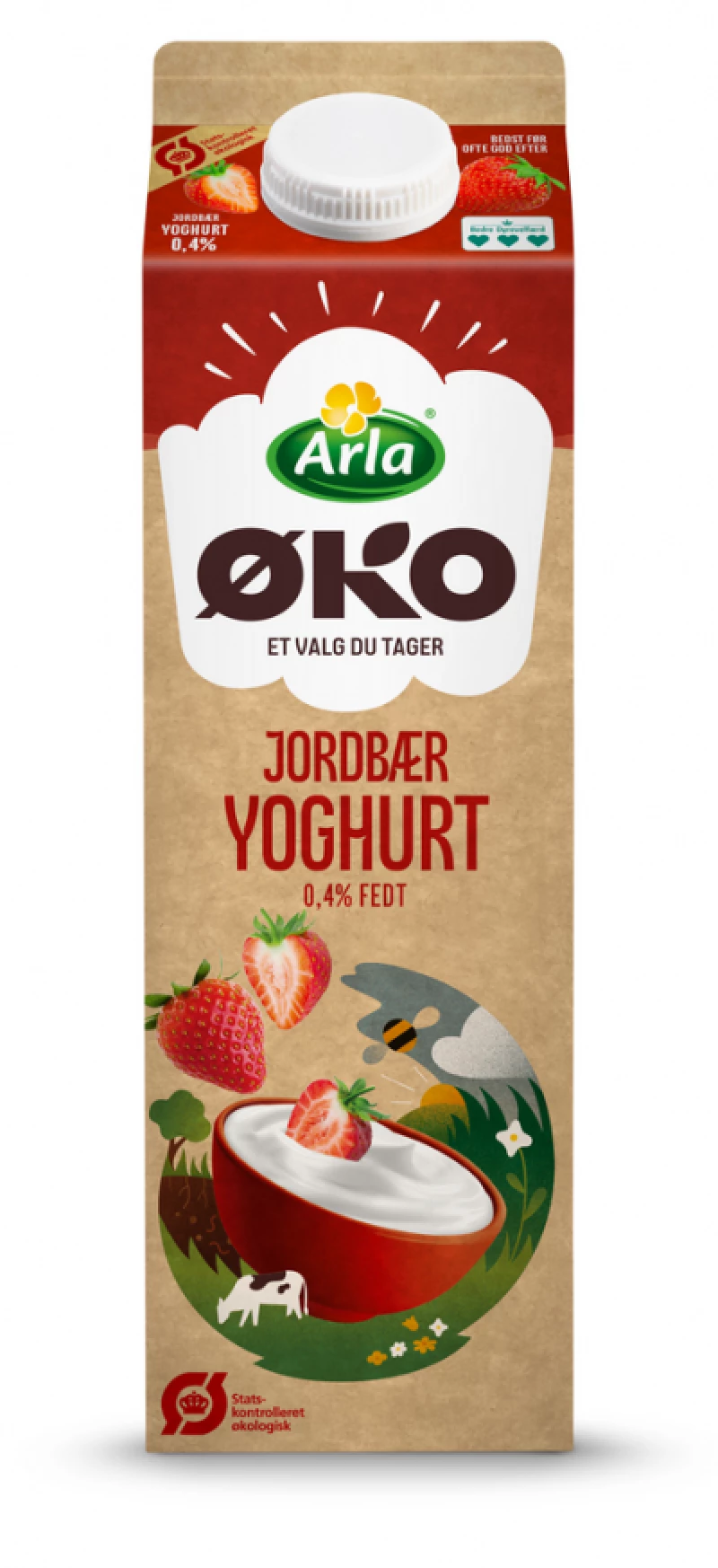 Jordbær yoghurt