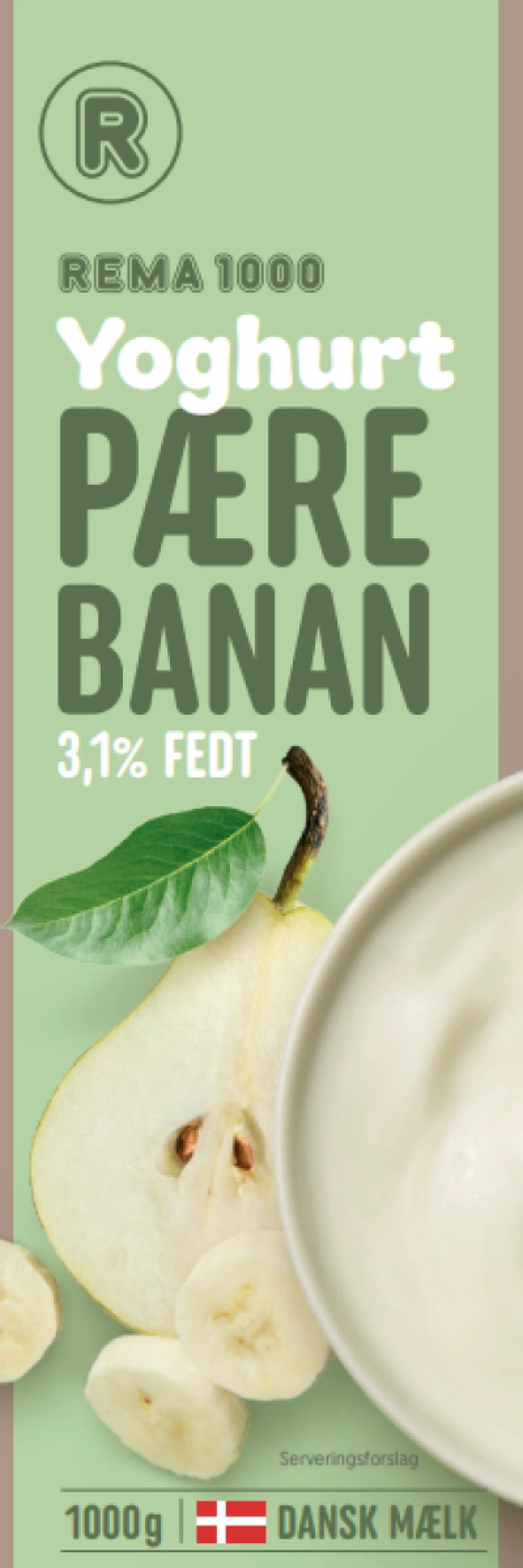 Rema 1000 Pære/Banan Yoghurt