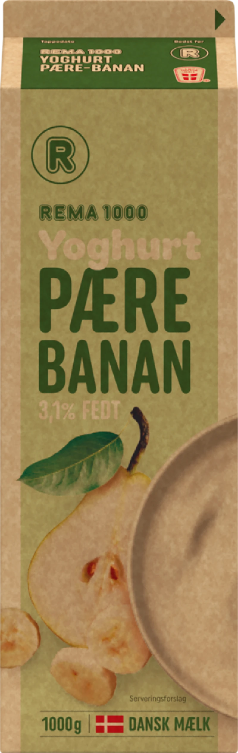 Pære/banan yoghurt