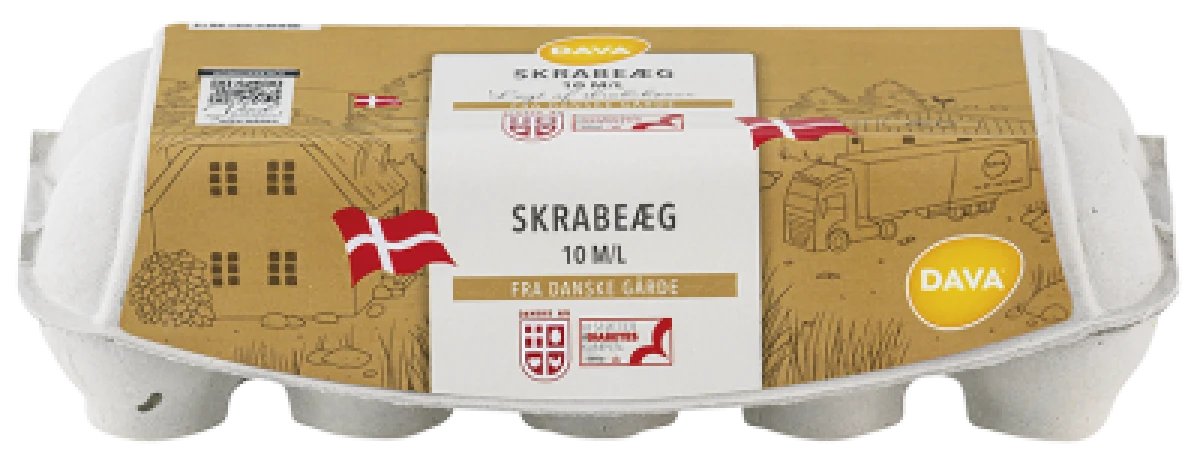 SKRABEÆG, 10 STK. / STR. M/L
