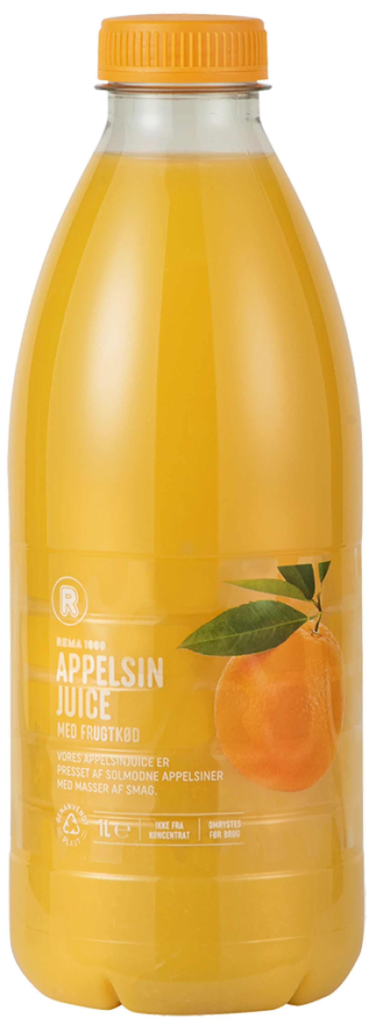 Rema 1000 Appelsin Juice med Frugtkød