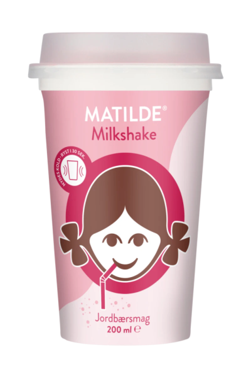 Jordbær milkshake