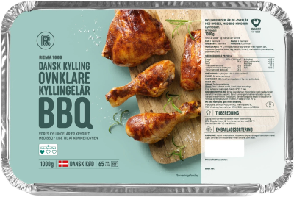 Rema 1000 Ovnklare Kyllingelår BBQ
