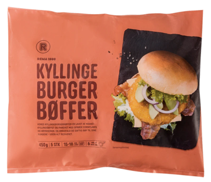 Kyllingeburgerbøffer