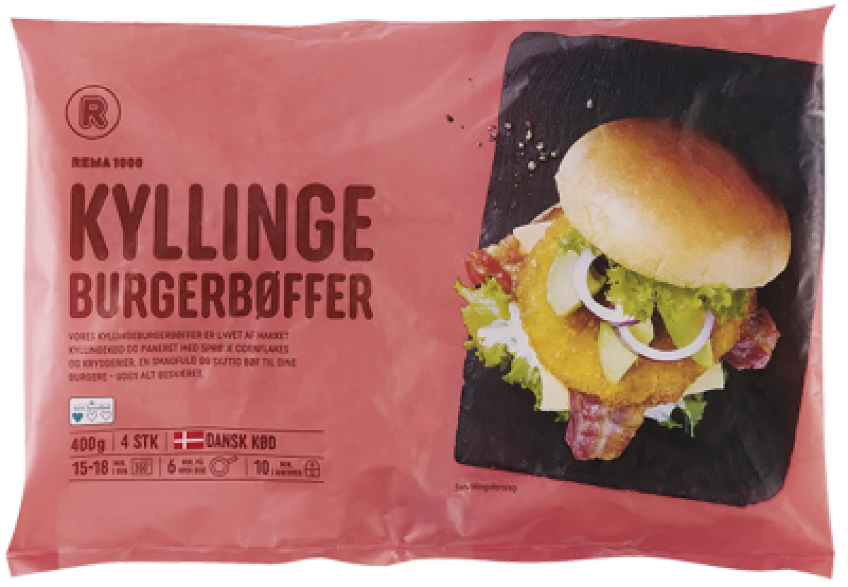 Rema 1000 Kyllingeburgerbøffer