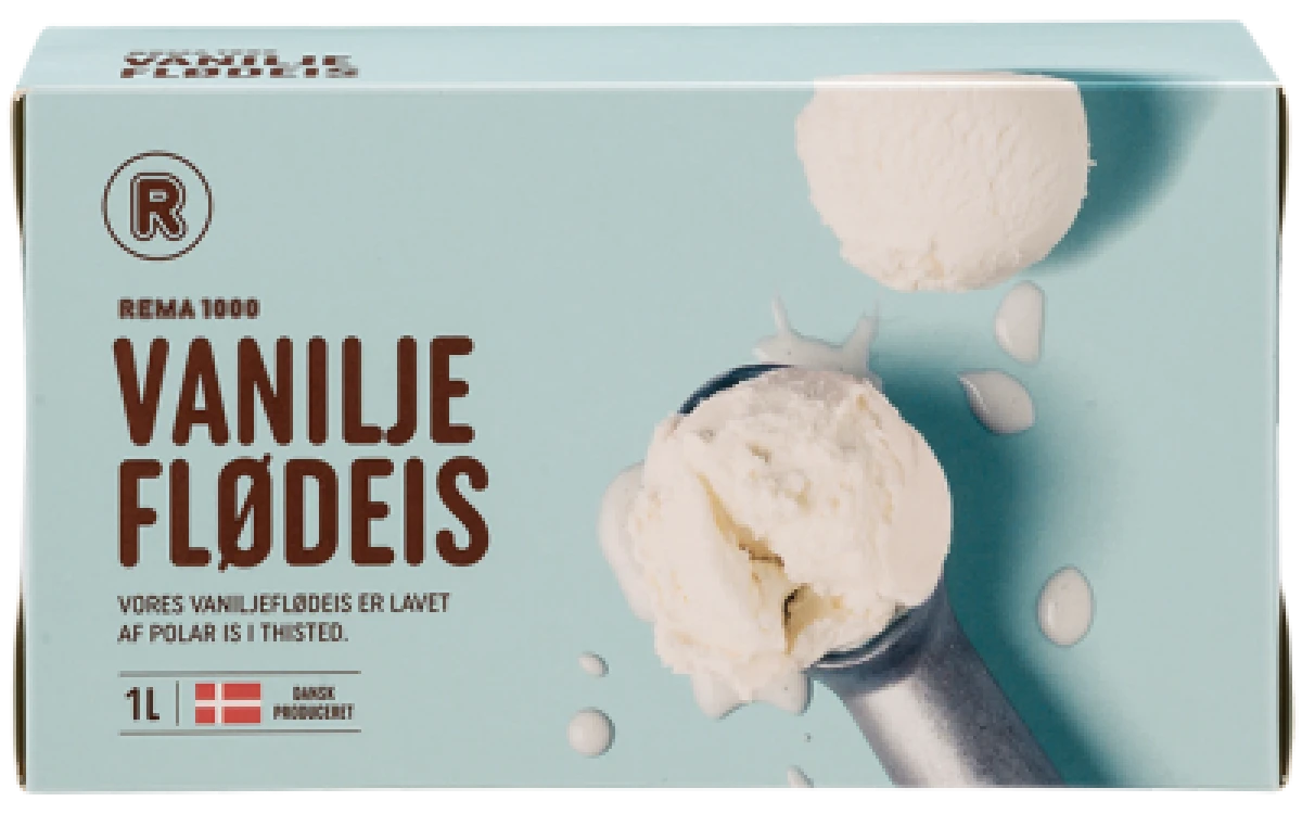 REMA 1000 Vanilje Flødeis
