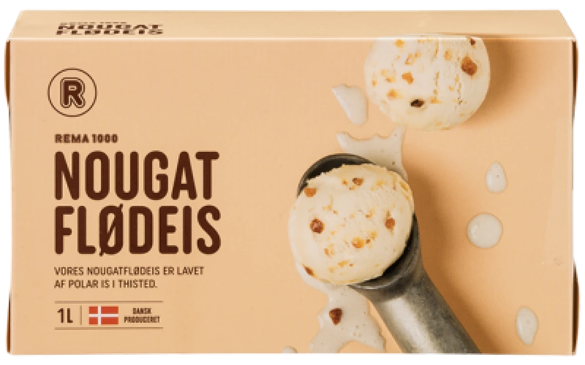 Rema 1000 Nougat Flødeis